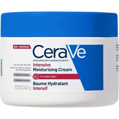 CeraVe Интензивно хидратиращ крем за лице и тяло с 5% уреа, 340 g