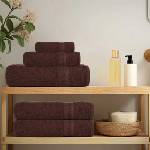 vidaXL 6 Piece Towel Set Brown 360 gsm 100% Cotton - Untranslated (137082)