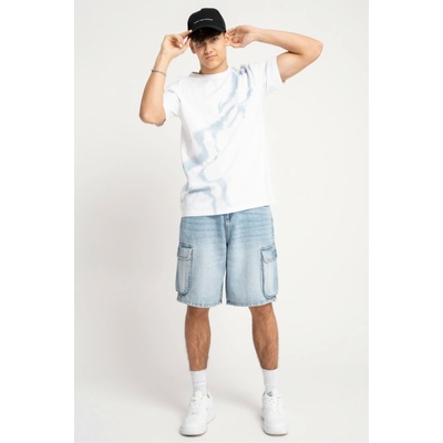 Reporter Young Chlapecké světle modré džínové šortky s prostornými kapsami světle modrá