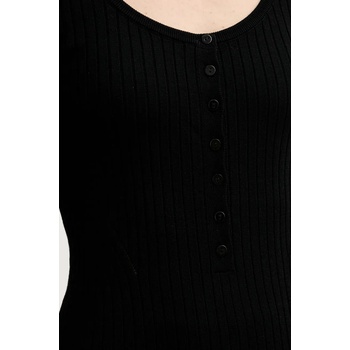 Herskind Блуза с коприна Herskind Mie дамска в черно с изчистен дизайн 5535106 (5535106)