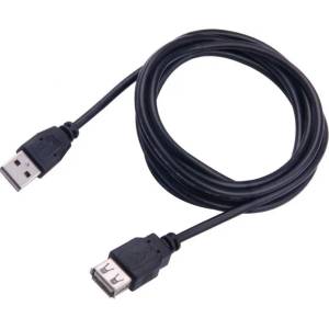 SBOX Кабел SBOX USB-1025, USB Type A(м) към USB Type A(ж), 5m, черен