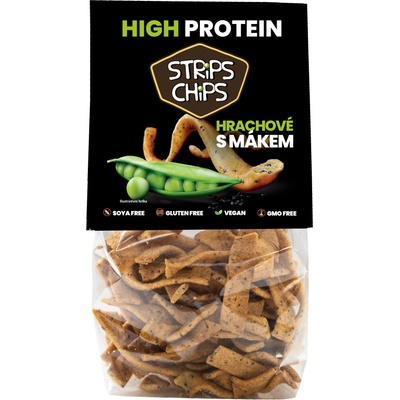 Strips Chips High Protein Hrachové s mákem 80 g
