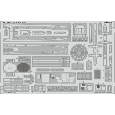 EDUARD F-16I SUFA (Kinetic Gold edition kit) 1/48 recommended for KINETIC