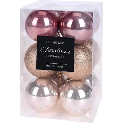 HOME STYLING COLLECTION Vánoční ozdoby koule zlaté průměr 6 cm 12 ks