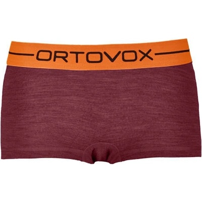 Ortovox Merino 185 Rock n Wool Hot Pants kalhotky Dark blood