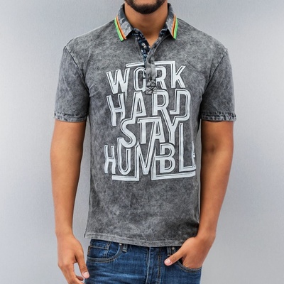 Polokošile Just Rhyse Work Hard šedá