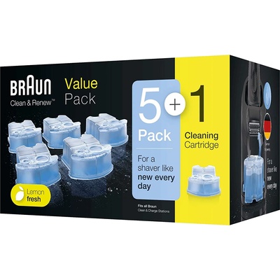 Braun Касета с почистваща течност 5+1, за Braun Clean & Charge (1100004524)