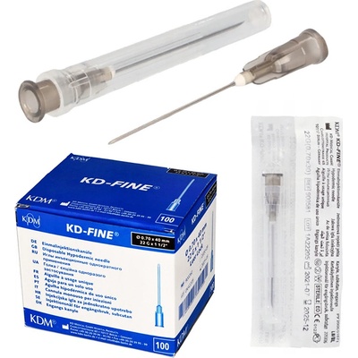 KD-FINE Injekčná ihla22 G 0,70 x 40 mm čierna 100 ks
