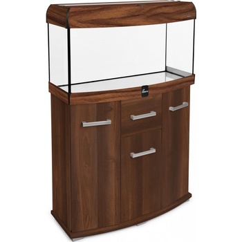 Diversa Solid LED akvarijní set vypouklý ořech 112 l