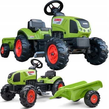 Falk Traktor Claas Arion 410 s valníkem zelený
