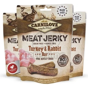 Image 1 of CARNILOVE Jerky Snack заешко & пуешко 100 г