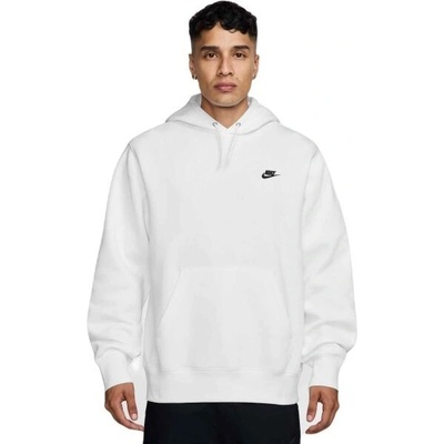 Nike CLUB fleece Pullover Hoodie mikina bílá