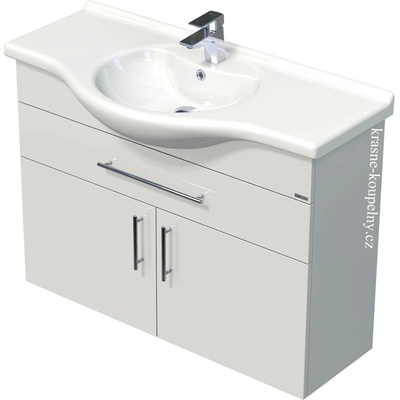 Intedoor skříňka s umyvadlem IDEAL, ID 105 1Z 2D 55 Wenge