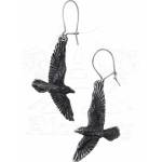 Alchemy gothic Обици Black Raven - ALCHEMY GOTHIC - E333