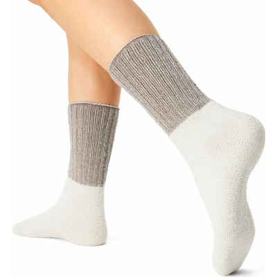 Vlnka Prodloužené ovčí ponožky Merino hnědá – Zboží Dáma