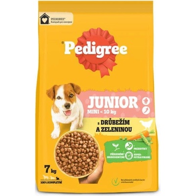 Pedigree Junior S hydina zelenina 7 kg