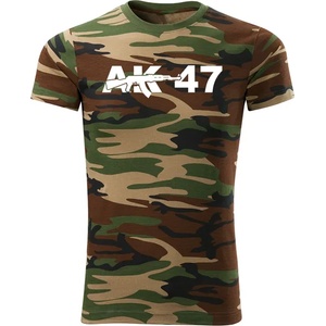 DRAGOWA Тениска с къс ръкав ak47, камуфлаж, 160 г/м2 (5050)