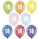 IMC Toys balonek s potlačou číslo 18 JemneZelená