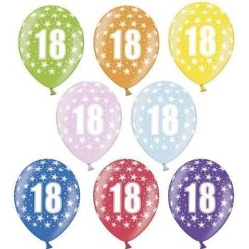 IMC Toys balonek s potlačou číslo 18 JemneZelená