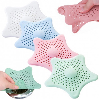 Silikonové sítko do dřezu - hvězdice - 1 ks