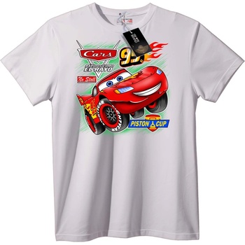 NOONEBRAND Тениска Cars Lightning McQueen - 4XL, White