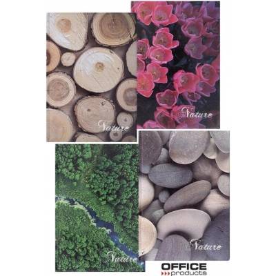 Office Products Zošit A5 ý mriežkovaný pevná väzba mix