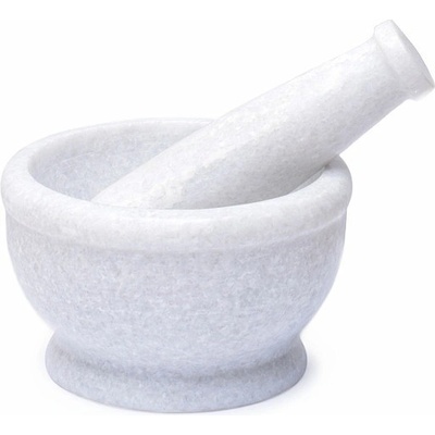 Nefertitis Hmoždíř s paličkou z bílého mramoru na drcení vykuřovadel NF23011 ø cca 12 cm