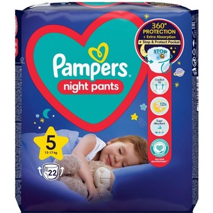 Pampers Нощни панталони с пелени 12-17 кг Junior 5 (22 бр. ) (8006540234730)