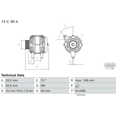 generátor BOSCH 0 986 084 970