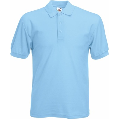 Fruit of the Loom 65/35 PIQUE POLO Pánská polokošile s krátkým rukávem nebesky modrá
