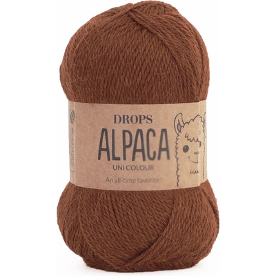 Příze DROPS Alpaca uni colour 9041 - měděná hnědá