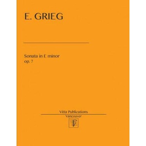 E. Grieg. Sonata in E minor, op. 7 | Edward Grieg (ISBN: 9781546912354)