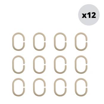 MSV ХАЛКИ ЗА ЗАВЕСА ЗА БАНЯ msv К-КТ 12бр ПЯСЪК (140851)