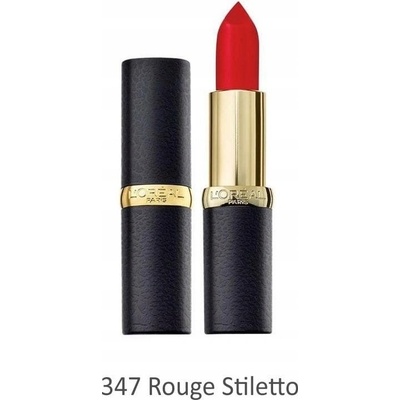 L'Oréal Paris Color Riche Matte Lipstick 347 Rouge Stiletto rtěnka pro matný efekt 3,6 g