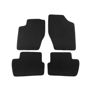 Petex Мокетени стелки Petex съвместими с Peugeot 307 хечбек, комби 2001-2007, 4 части, черни, материя Style, захват B232