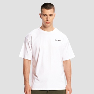 GymBeam Тениска Oversized Limitless White L