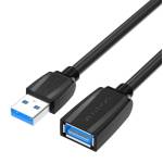 Vention USB 3.0, (удължител, черен), 1, 5 м, кабел