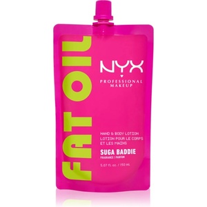 NYX Professional Makeup Fat Oil Body хидратиращо мляко за ръце и тяло с аромат Suga Baddie 150ml