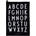 Design Letters Малки кухненски кърпи AJ 40 x 60 см черно-бели 2 бр (10503000BLACK)