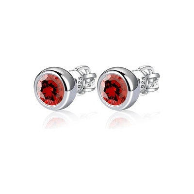 Nubis stříbrné červené zirkony NB-3652-R