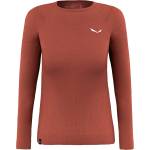 Salewa Дамско мериносово термобельо Salewa Women's Zebru Responsive L/S Tee Merino base layer - Etruscan Red - размер 36 (EU) (115-1305-0413)