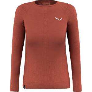 Salewa Дамско мериносово термобельо Salewa Women's Zebru Responsive L/S Tee Merino base layer - Etruscan Red - размер 36 (EU) (115-1305-0413)