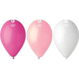  Балон, смесени момичешки цветове, 26 см, розов 10200009-pink (10200009-pink)