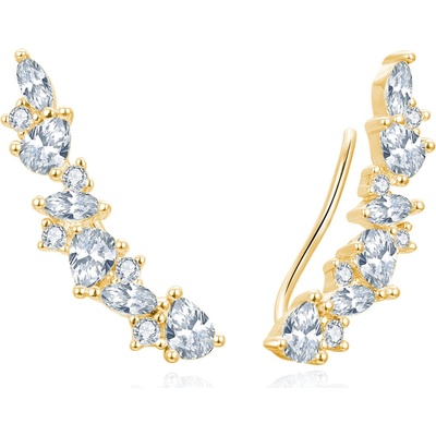 Beneto náušnice AGUP3299W-GOLD