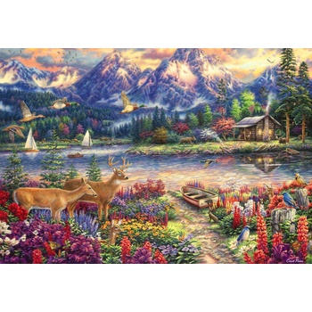 Image 1 of Grafika - Puzzle Pinson: Spring Mountain Majesty - 1 000 piese