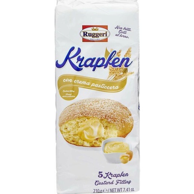 Ruggeri krapfen koláčiky plnené vaječným krémom 210 g