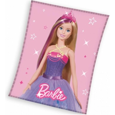 Carbotex Velká coral fleece deka Barbie Princezna