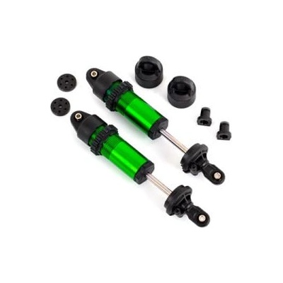 Traxxas амортисьор къс GT-Maxx алуминиев зелено анодиран (2)