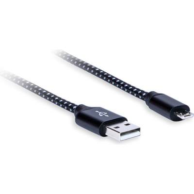 AQ xpc64010 USB/Micro USB, 2,4 A, 1m, černý