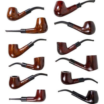 "Mr. Pipe různé druhy ořechového dřeva průměr 9 mm plastová náustek